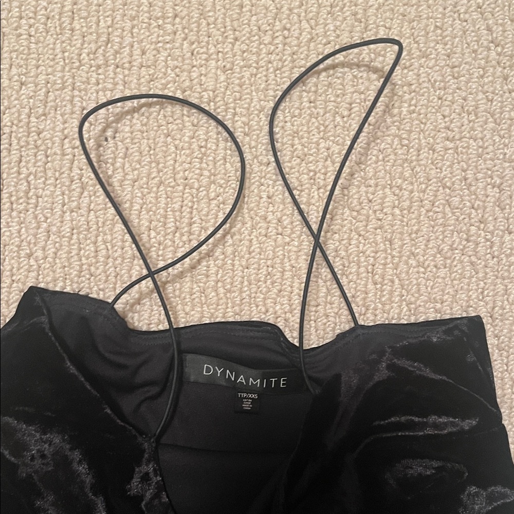 Dynamite | Velvet Jumpsuit - Picture 2 of 2